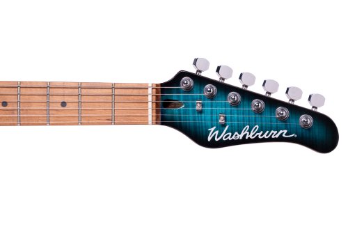 Washburn Sonamaster Elite Double Cutaway Electric Guitar. Flame Blue Burst