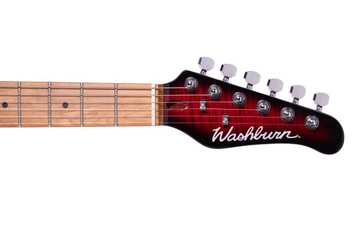Washburn Sonamaster Elite Double Cutaway Electric Guitar. Flame Red Burst