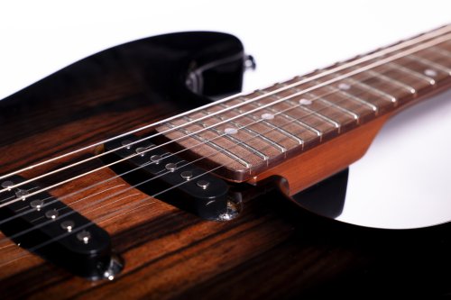 Washburn Sonamaster Elite Double Cutaway Electric Guitar. Striped Ebony