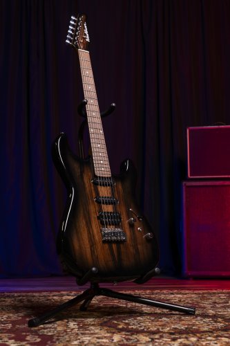 Washburn Sonamaster Elite Double Cutaway Electric Guitar. Striped Ebony