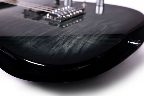 Washburn Sonamaster Elite Double Cutaway Electric Guitar. Flame Black Burst