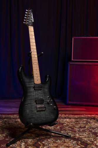 Washburn Sonamaster Elite Double Cutaway Electric Guitar. Flame Black Burst