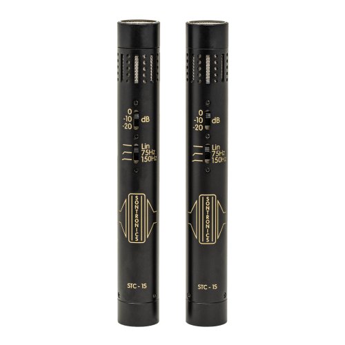 Sontronics STC-1S - Matched Stereo Pair of Condenser Microphones. Black