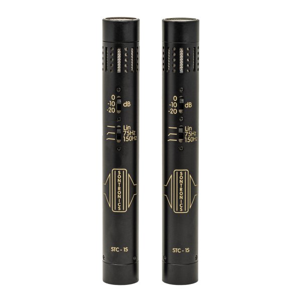 Sontronics STC-1S - Matched Stereo Pair of Condenser Microphones. Black