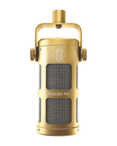 Sontronics Podcast Pro - Dynamic Podcast / Streaming / Broadcast / Gaming Microphone. Gold