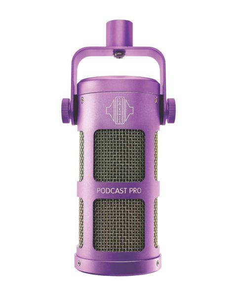 Sontronics Podcast Pro - Dynamic Podcast / Streaming / Broadcast / Gaming Microphone. Purple