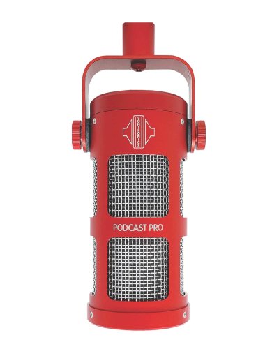 Sontronics Podcast Pro - Dynamic Podcast / Streaming / Broadcast / Gaming Microphone. Red
