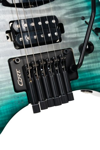 Cort Space 6GTR Electric Guitar w/Gig-bag. Semi Gloss Lagoon