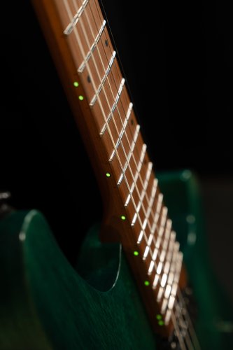 Cort Space 6GTR Multi-Scale Electric Guitar w/Gig-bag. Semi Gloss Turquoise