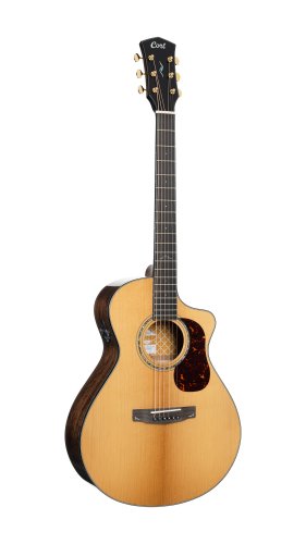 Cort Gold MC6 Ovangkol Acoustic-Electric Guitar w/Premium Gig-bag. Natural Gloss