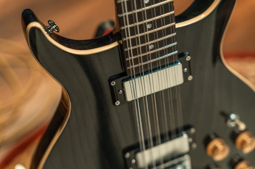 Washburn H12TB Wing Series Hawk 12-String Electric Guitar. Trans Black