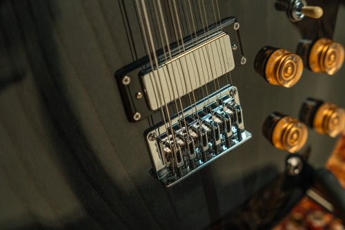 Washburn H12TB Wing Series Hawk 12-String Electric Guitar. Trans Black
