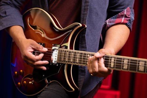 Washburn SH35TS Wing Series Semi Hollow Electric Guitar. Tobacco Sunburst