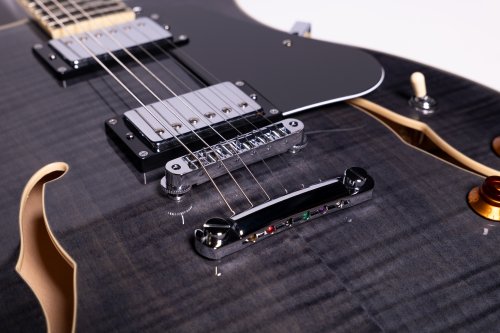 Washburn SH35TB Wing Series Semi Hollow Electric Guitar. Trans Black