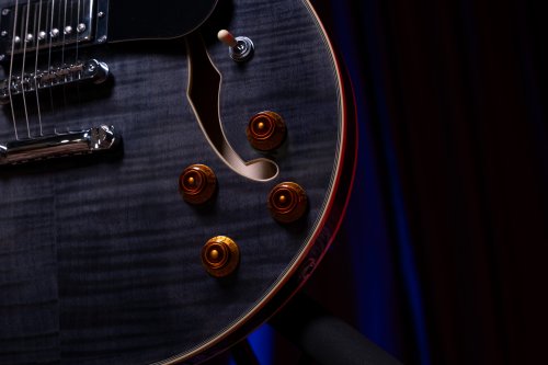 Washburn SH35TB Wing Series Semi Hollow Electric Guitar. Trans Black
