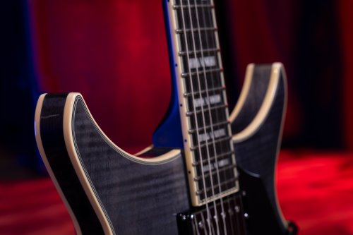 Washburn SH35TB Wing Series Semi Hollow Electric Guitar. Trans Black