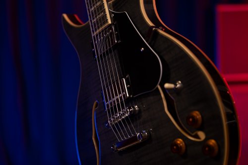 Washburn SH35TB Wing Series Semi Hollow Electric Guitar. Trans Black