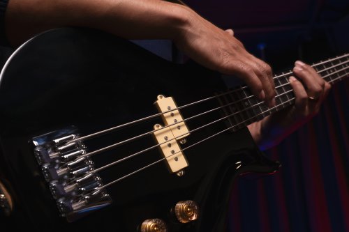 Washburn SB4B Wing Series Scavenger Electric Bass. Black