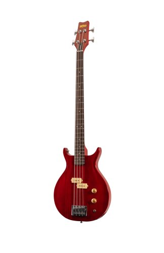 Washburn SB4R Wing Series Scavenger Electric Bass. Trans Red