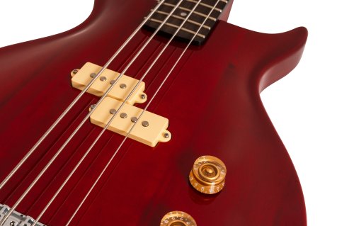 Washburn SB4R Wing Series Scavenger Electric Bass. Trans Red