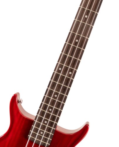 Washburn SB4R Wing Series Scavenger Electric Bass. Trans Red