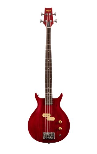 Washburn SB4R Wing Series Scavenger Electric Bass. Trans Red
