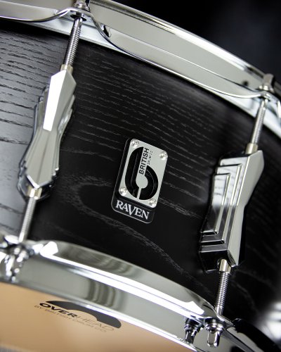 British Drum Co. RAV-14-6-SN Raven Series Snare Drum. 6" x 14"