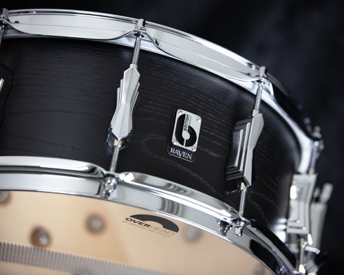 British Drum Co. RAV-14-6-SN Raven Series Snare Drum. 6" x 14"