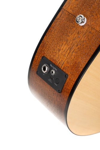 Cort EARTHGO-OP Earth Series Go Hyvibe Acoustic Electric Guitar. Open Pore Natural