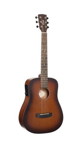 Cort EARTHGO-OPBB Earth Series Go Hyvibe Acoustic Electric Guitar. Open Pore Brown Burst