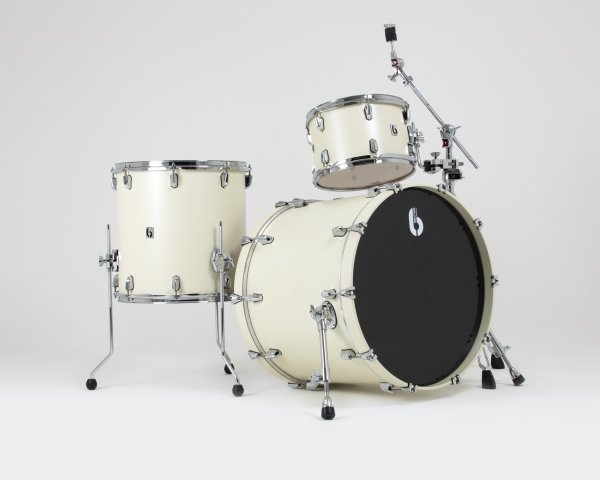 British Drum Co. ENG-22-CB-SEW Enigma Series Club Kit. Satin Olde English White (12", 16", 22")