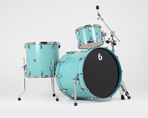 British Drum Co. ENG-22-CB-STL Enigma Series Club Kit. Satin Teal (12″, 16″, 22″)