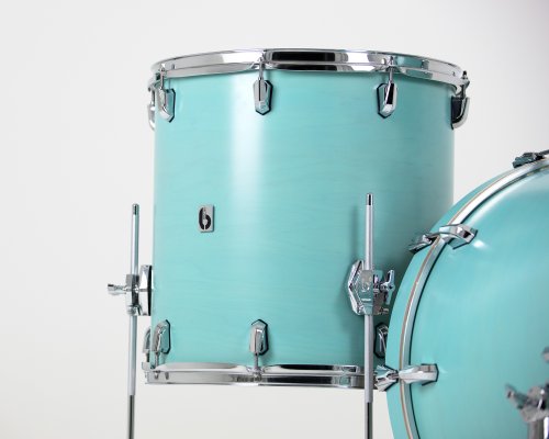 British Drum Co. ENG-22-CB-STL Enigma Series Club Kit. Satin Teal (12", 16", 22")