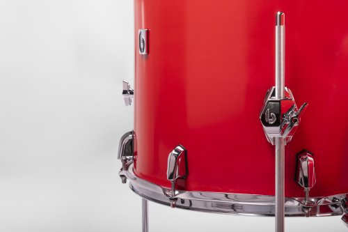 British Drum Co. ENG-22-CB-SSC Enigma Series Club Kit. Satin Scarlett 12", 16", 22"