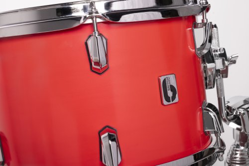 British Drum Co. ENG-22-CB-SSC Enigma Series Club Kit. Satin Scarlett 12", 16", 22"