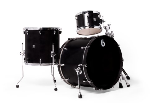 British Drum Co. ENG-22-CB-STB Enigma Series Club Kit. Satin Black (12", 16", 22")