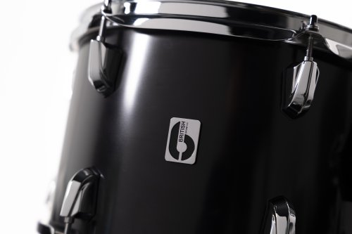 British Drum Co. ENG-22-CB-STB Enigma Series Club Kit. Satin Black (12", 16", 22")