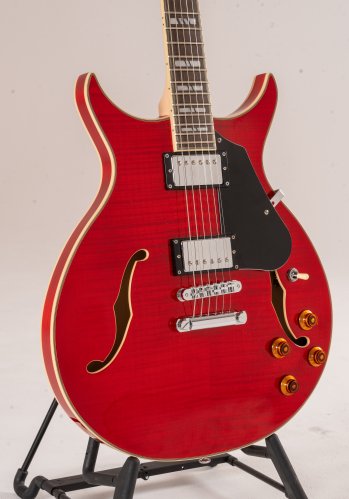Washburn SH35TR Wing Series Semi Hollow Electric Guitar. Trans Red