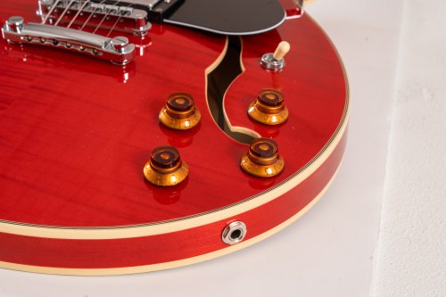 Washburn SH35TR Wing Series Semi Hollow Electric Guitar. Trans Red