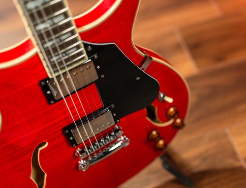 Washburn SH35TR Wing Series Semi Hollow Electric Guitar. Trans Red
