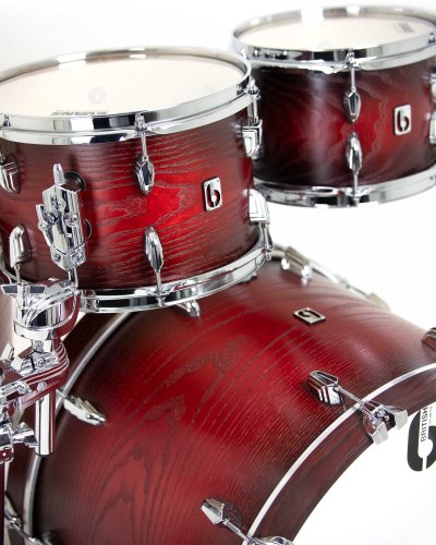 British Drum Co. LEG-22-FS-RDL Legend Series Fusion 22 Kit. Redlands (10", 12", 16", 22")