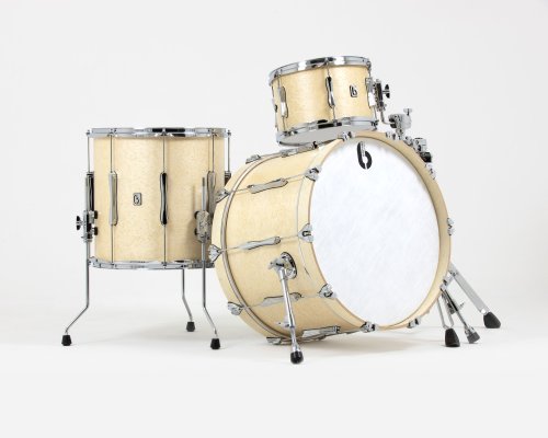 British Drum Co. LON-22-CBUS-WW Lounge Series US Club 22 Kit. Wiltshire White (13″, 16″, 22″)
