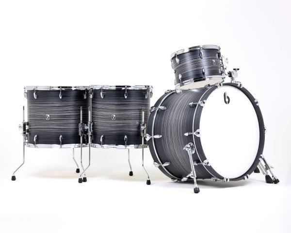 British Drum Co. LEG-24-RK-CK Legend Series Rock 22 Kit. Carnaby Knight (13", 16", 18", 24")