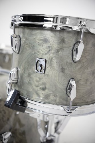 British Drum Co. LEG-22-CBUS-SS Legend Series US Club 22 Kit. Sterling Silver. (13", 16", 22")