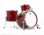 British Drum Co. LEG-22-CBUS-CLR Legend Series US Club 22 Kit. Cardinal Red (13