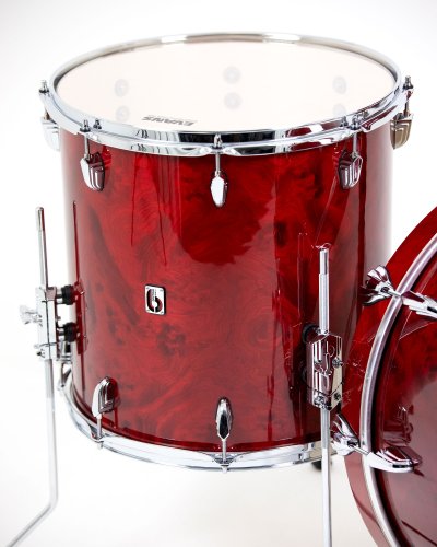 British Drum Co. LEG-22-CBUS-CLR Legend Series US Club 22 Kit. Cardinal Red (13", 16", 22")