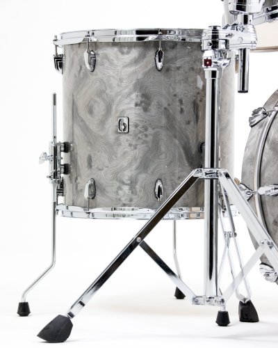 British Drum Co. LEG-22-FS-SS Legend Series Fusion 22 Kit. Sterling Silver (10", 12", 16", 22")