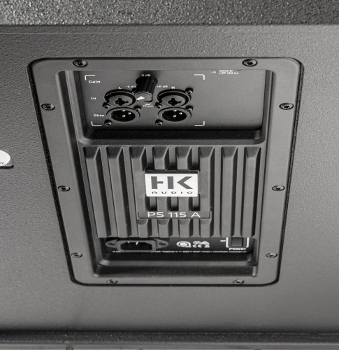 HK Audio PS 115 A 1400 watt 15in Powered Subwoofer with 24-bit DSP and Tuned Presets for LUNAR, SONAR and POLAR MK2