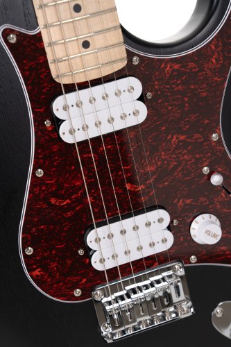 Cort G100 HH G Series Double Cutaway Electric Guitar. Open Pore Black