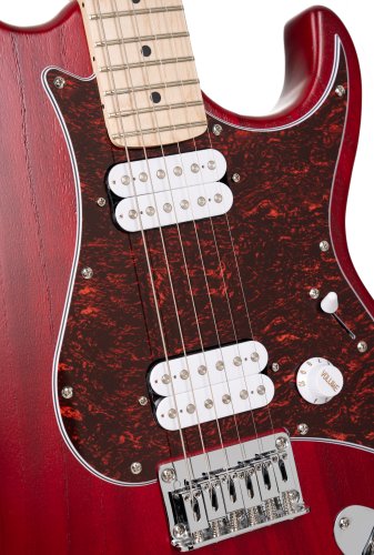 Cort G100 HH G Series Double Cutaway Electric Guitar. Open Pore Black Cherry